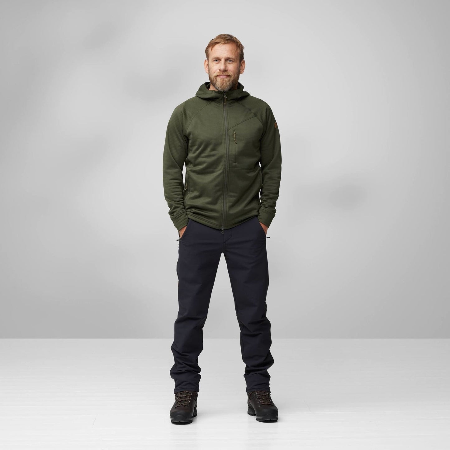 ABISKO GRID FLEECE HOODIE M - US 0622