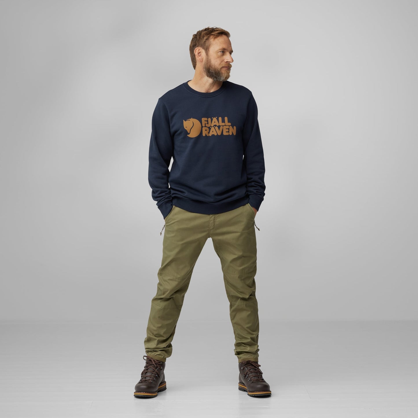 FJÄLLRÄVEN LOGO SWEATER M - US 3853
